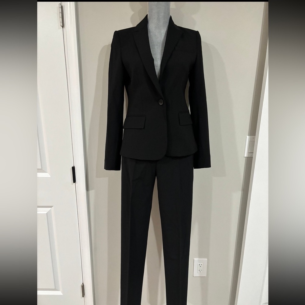 Theory Sevona Black Blazer and Pants Suit
